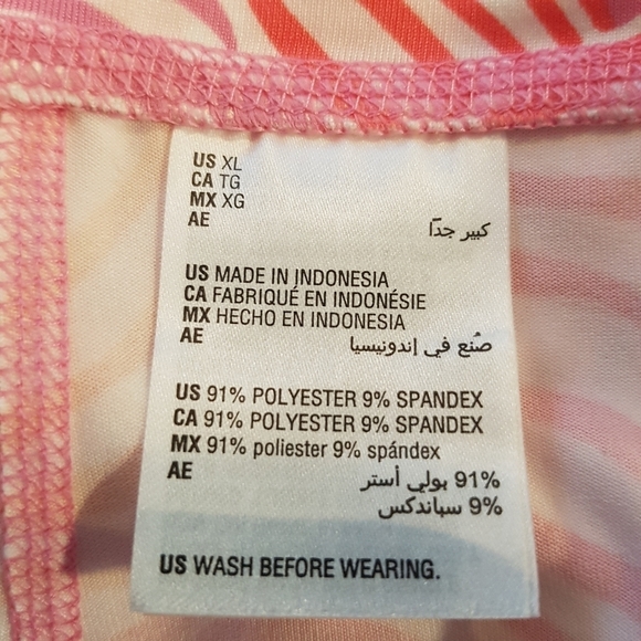 Ideology girls size XL 16 pink zebra stripe leggings - Picture 9 of 9